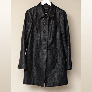 Tribal Textured Long Coat - Size 10 (fits like an 8)